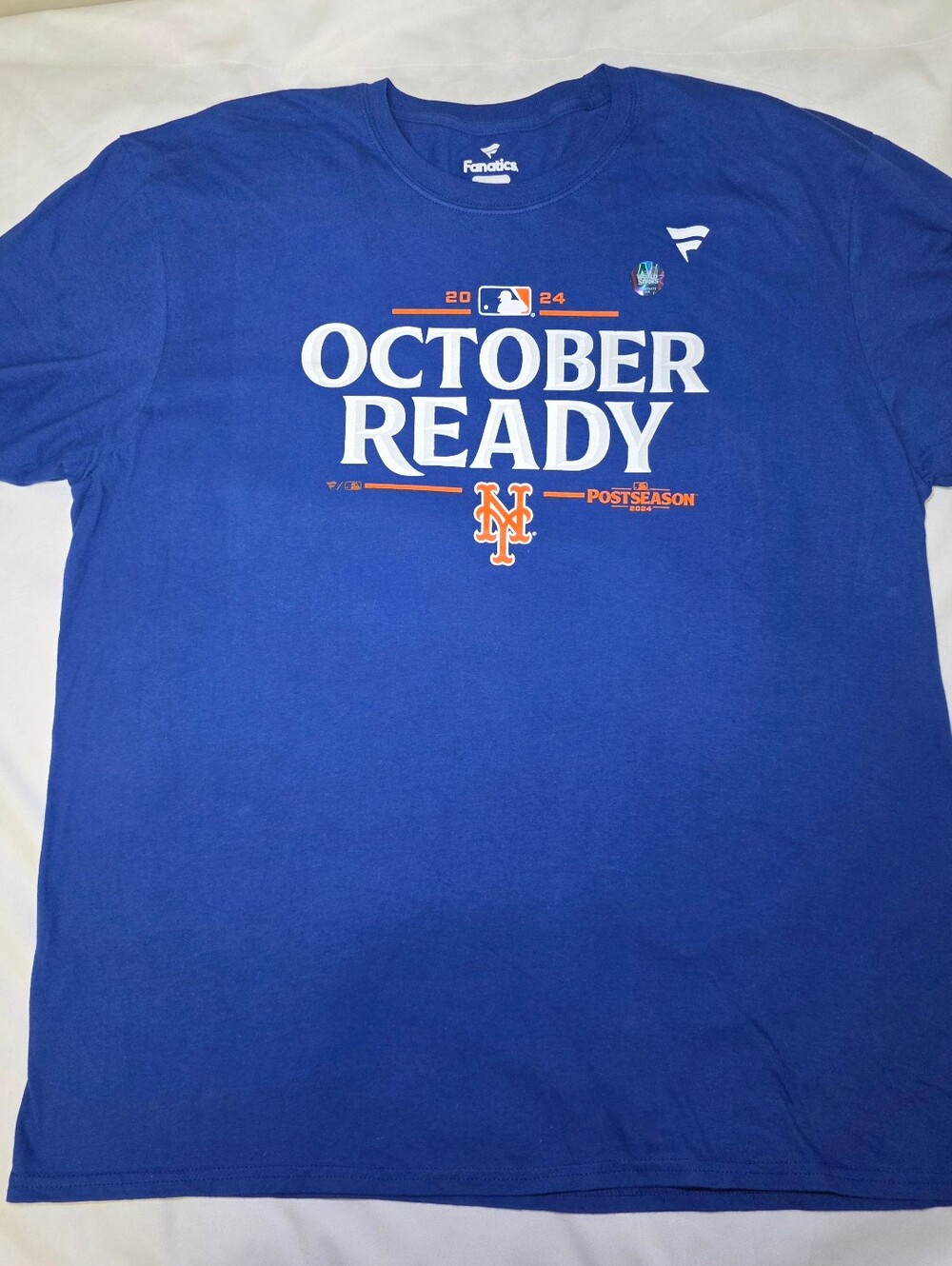 NY Mets October Ready Postseason 2024 100% Cotton Tshirt- Size 2XL NEW
